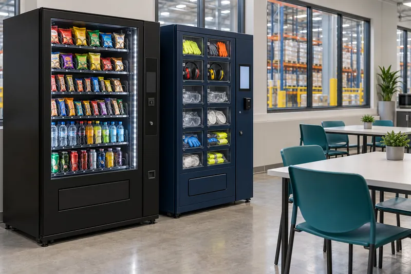 Concept visual: vending in warehouses & factories